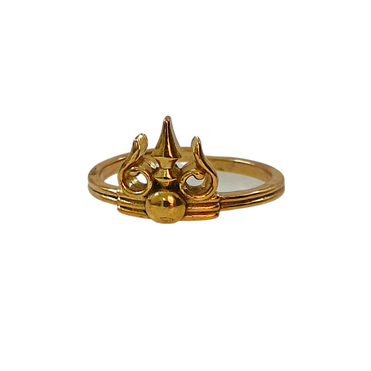 Combo– Unisex Mahadev Trishul Ring in 18K Gold Plating