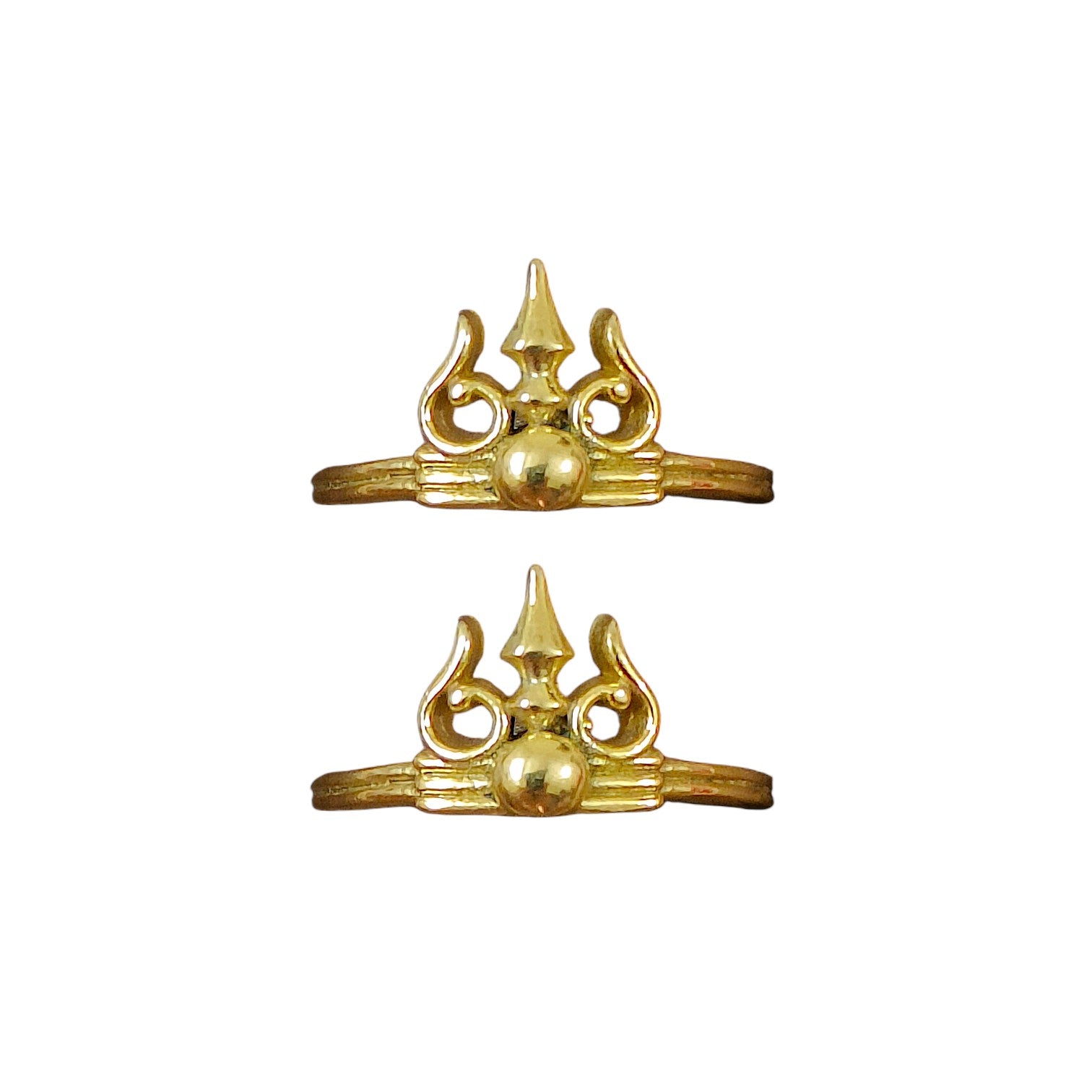 Combo– Unisex Mahadev Trishul Ring in 18K Gold Plating