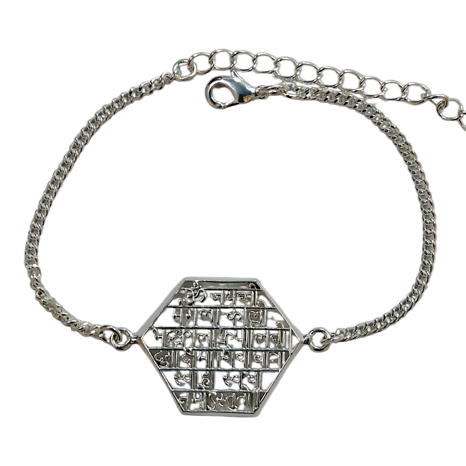 Women’s Maha Kali Mantra Bracelet in 999 Pure Silver Plating